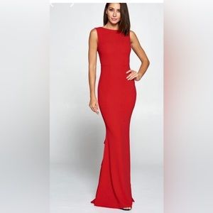 NWT L’ABEYE The Perfect Red Bow Ruffle Dress